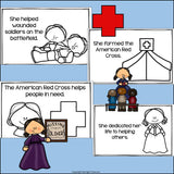 Clara Barton Mini Book for Early Readers: Women's History Month
