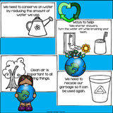 Earth Day Mini Book for Early Readers