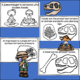 Fossils Mini Book for Early Readers
