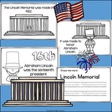 Lincoln Memorial Mini Book for Early Readers: American Symbols