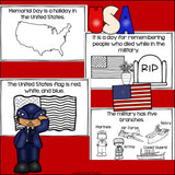 Memorial Day Mini Book for Early Readers