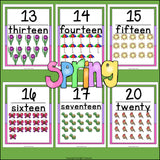 Number Wall Spring Theme: 0-20