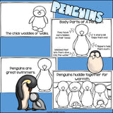 Penguins Mini Book for Early Readers