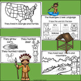 Seminole Tribe Mini Book for Early Readers - Native American Activities