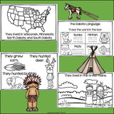 Sioux Tribe Mini Book for Early Readers