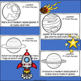 Solar System Mini Book for Early Readers: Space Activities
