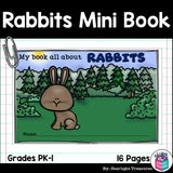 Rabbits Mini Book for Early Readers - Bunny Mini Book