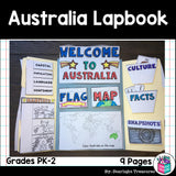 Australia Lapbook for Early Learners