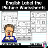 Label the Picture Worksheets