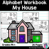 Worksheets A-Z My House Theme