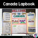 Canada Lapbook for Early Learners - A Country Study
