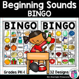 Beginning Sounds Bingo Cards for Early Readers - Alphabet Sounds Bingo FREEBIE