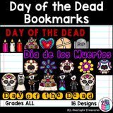 Day of the Dead Cut n' Color Bookmarks: Black and White AND Full Color