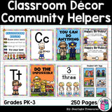 Classroom Decor Pack - Careers and Community Helpers Theme