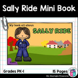 Sally Ride Mini Book for Early Readers: Women's History Month