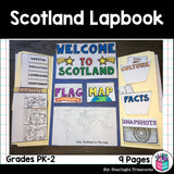 Scotland Lapbook for Early Learners - A Country Study