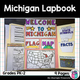 Michigan Lapbook for Early Learners - A State Study