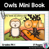 Owls Mini Book for Early Readers