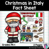 Christmas in Italy Fact Sheet for Early Readers