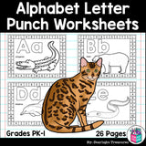 Alphabet Letter Punch Worksheets for Early Readers - ABC Punch Sheet FREEBIE