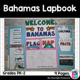 Bahamas Lapbook for Early Learners - A Country Study