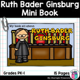 Ruth Bader Ginsburg Mini Book for Early Readers: Women's History Month