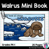Walruses Mini Book for Early Readers - Walrus
