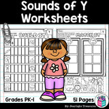 Vowel Sounds of Y Worksheets and Activities for Early Readers