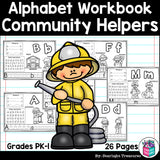 Worksheets A-Z Community Helpers