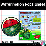 Watermelon Fact Sheet for Early Readers