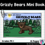 Grizzly Bears Mini Book for Early Readers