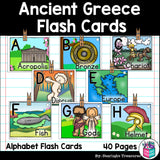 Alphabet Flash Cards for Early Readers - Ancient Greece