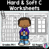Hard & Soft C Worksheets and Activities for Early Readers