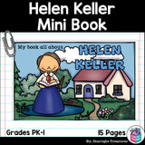 Helen Keller Mini Book for Early Readers: Women's History Month