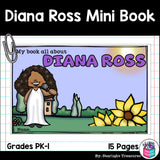 Diana Ross Mini Book for Early Readers: Women's History Month