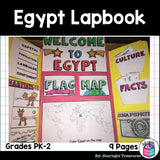 Egypt Lapbook for Early Learners - A Country Study