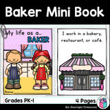 Baker Mini Book for Early Readers - Careers and Community Helpers