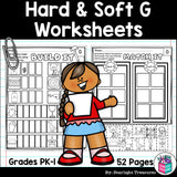 Hard & Soft G Worksheets and Activities for Early Readers