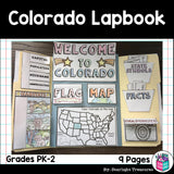 Colorado Lapbook for Early Learners - A State Study