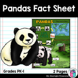 Pandas Fact Sheet for Early Readers - Panda Bears
