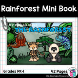 The Rainforest Mini Book for Early Readers: Rainforest Animals