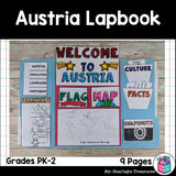 Austria Lapbook for Early Learners - A Country Study