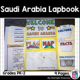 Saudi Arabia Lapbook for Early Learners - A Country Study
