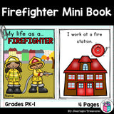 Firefighter Mini Book for Early Readers