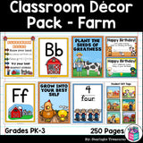 Classroom Decor Pack - Farm Theme