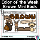 Colors of the Week: Brown Mini Book