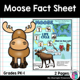 Moose Fact Sheet for Early Readers