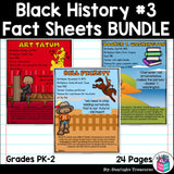 Black History Month Fact Sheets for Early Readers #3