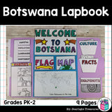 Botswana Lapbook for Early Learners - A Country Study