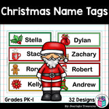 Christmas Name Tags